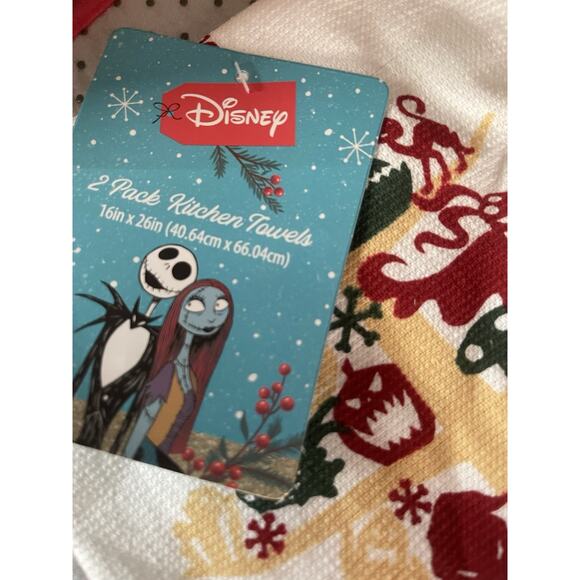 The Nightmare Before Christmas Jack Skellington 2 Kitchen Towels Bundle Set New - Picture 7 of 10